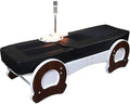 Infrared Jade Roller Therapy Massage Bed Table FIR (Black) w/Full Body Roller System and Carbon Fiber Heating Panels