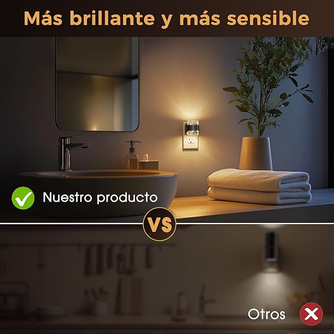 L LOHAS LED Night Light, Bubble Night Lights Plug into Wall,2 Pack 3000K/4000k/5000K Adjustable Color Temperature Night Light,Dimmable Nightlights with Dusk to Dawn Sensor for Rooms Bathroom Hallway