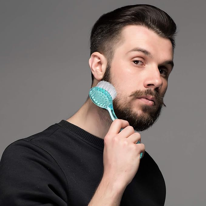 6 Pieces Facial Cleansing Brush Soft Bristle Facial Scrub Exfoliating Brush with Acrylic Handle, Face Wash Scrub Exfoliator Brushes for Face Care Makeup Skincare Removal