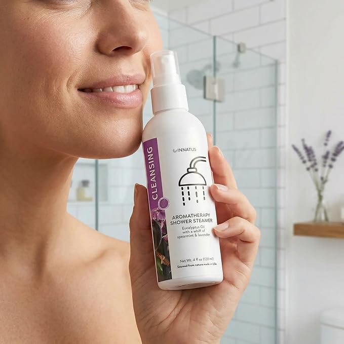 Soothing Shower Spray – 4oz Aromatherapy Shower Steamer Mist for a Spa-Like Experience – Elevates Your Shower – All-Natural Essential Oils (Speermint)