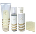 Bath & Body Works Sensitive Skin Milk Fragranced 3 Piece Set - Moisturizing Body Wash, Perfume Mist and Body Lotion - with a Natural Oats Sample Soap