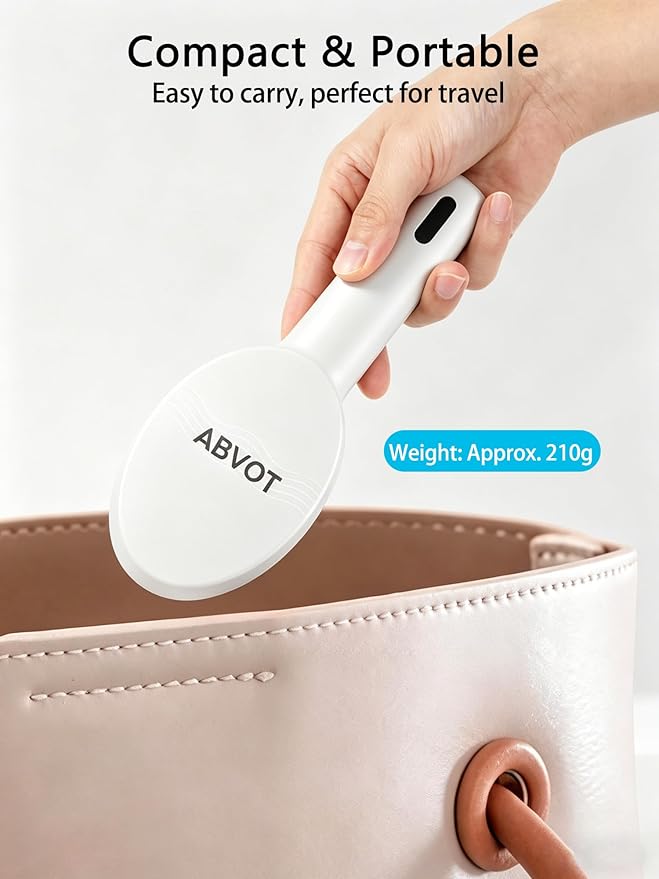 3-in-1 Electric Scalp Massager Brush, Vibrating Scalp Massager Comb with Hair Oil Applicator for Scalp/Face/Body Relaxation, Portable Massager Tool for Home & Travel, Gift for Men & Women(White)