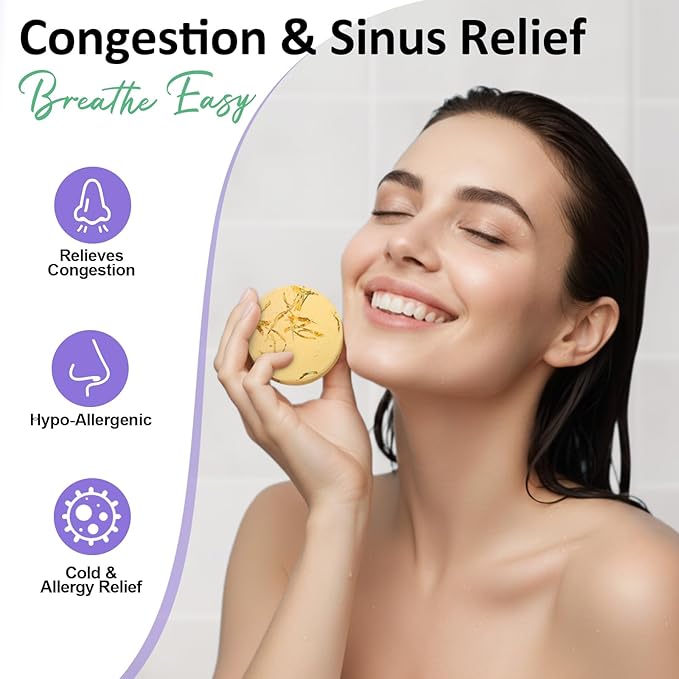 Shower Steamers Aromatherapy Birthday Gifts for Women - 8 Pcs Mothers Day Gifts for Mom Wife Daughter Grandma, Self Care with Natural Essential Oils Relaxation Home Spa Gift Set (Cream White)