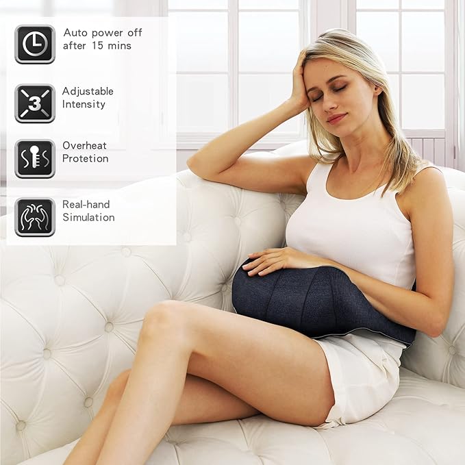 Mo Cuishle Mothers Day Gifts for Mom Wife Women, Shiatsu Back Shoulder and Neck Massager with Heat, Electric Deep Tissue 4D Kneading Massage, Best Gifts for Men Dad Husband, Fathers Day, Christmas