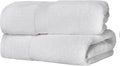 Superior Solid Egyptian Cotton Bath Towel Set, 30" x 55", White, 2-Pieces