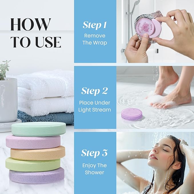 Shower Steamers Aromatherapy, Birthday Mothers Day Gifts for Mom Women Her Wife Teen Girls, Shower Bombs for Relax & Self Care Home Spa Relaxation Travel Essentials -15 Tablets