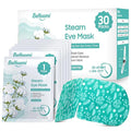 BeHoomi 30Packs Steam Eye Mask, Heated Eye Mask Warm Compress for Eyes, Self Heating Disposable Steam Mask for Home Sleep, Spa, Travel Essentials & Relaxation Gifts, Mothers Day Gifts (Unscented)