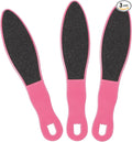 3pcs Foot File Callus Remover with Double-Sided Sand Paper Reusable Foot Scraper Pedicure Tool Foot Rasp Multi Purpose Feet Care Kit for Exfoliator Remover Dead Skin Hard Skin Calluse (Pink)