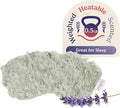 warmies Microwavable Eye Mask for Warmth & Comfort - Heat & Cooling Eye Compress for Dryness Relief - Weighted & Heated Lavender Sleep Mask for Calming Relaxation - Curly Sage