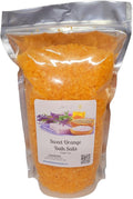 Bath Salts | 4lb Bag (64oz.) | Choose Your Scent | Epsom Salt | Sea Salt| Bathing | Body Care | Beauty | Relaxation | Spa | Pedicure | Manicure | Soak (Sweet Orange)