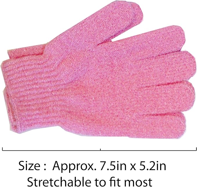 Aquasentials Exfoliating Bath Gloves (4 Pairs) (White Only)