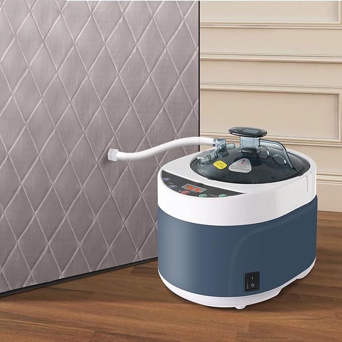 Sauna Steamer, Portable Steam Generator with Remote Control, 4 Liters Stainless Steel Sauna Steamer Pot, Sauna Steam Machine with Timer Display, 1500W Home SPA Fumigation Sauna Steam Machine