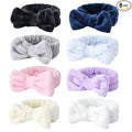 WSYUB Spa Headband, 8Pcs Makeup headband,Headband for Washing Face, Shower Skin Care Fluffy Stocking Stuffer for Woman Girl Teens Slumber Party Supplies