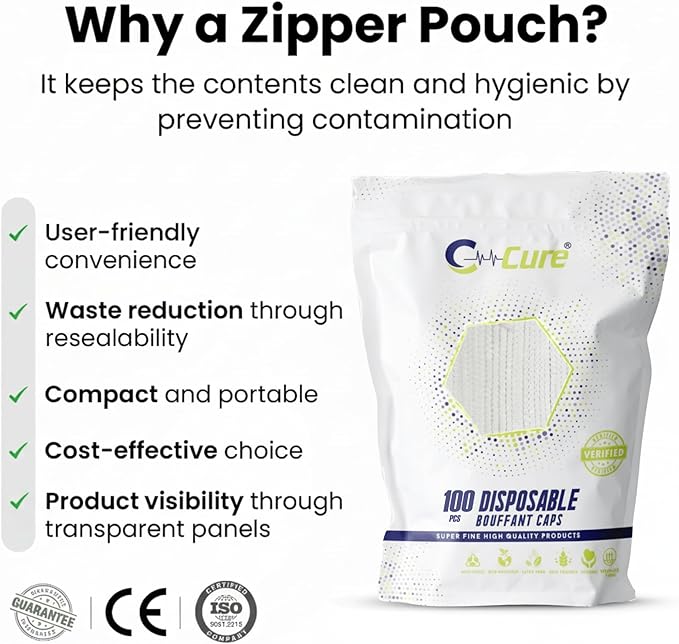 Disposable Bouffant Caps 21 Inch Non Woven Hair Net Elastic Head Cover For Food Service Kitchen Salon Lab Spa And Hygiene Use