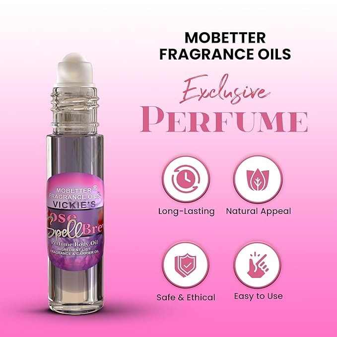 MOBETTER FRAGRANCE OILS Vickies Rose Spell Brew Perfume Women Body Oil 10ml Roll On