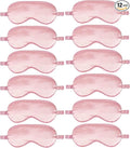 12PACK Silky Sleep Masks Satin Eye Mask Silk Eyes Cover for Sleeping Blackout Eyeshades Soft Blindfold Travel Nap Gifts