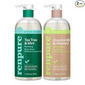 Renpure LLC Tea Tree Mint Oil & Coconut Vitamin E, Sulfate Free Moisturizing Body Wash For Dry Sensitive Skin, Antibacterial Body & Hand Soap For Men Women Kids & Toddlers, White, 24 Oz