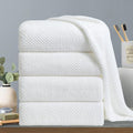 Extra Large Bath Towels Set 35x70 Inches - White Luxury 600 GSM Oversized Bath Sheet Towel,Ultra Soft Microfiber - Quick Dry,Highly Absorbent Shower Towels Spa Hotel Bathroom Towel Set (4-Pack)