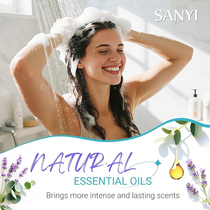 Shower Steamers Aromatherapy - sanyi Birthday Gifts for Women Teen Girl, Mothers Day Gifts for Mom, Teacher Appreciation Gifts, Shower Bombs with Natural Essential Oils Self Care