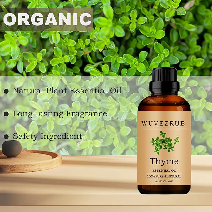Thyme Essential Oils, 30ML Pure and Natural Essential Oil for Aromatherapy Diffuser - Thyme /1 Fl Oz