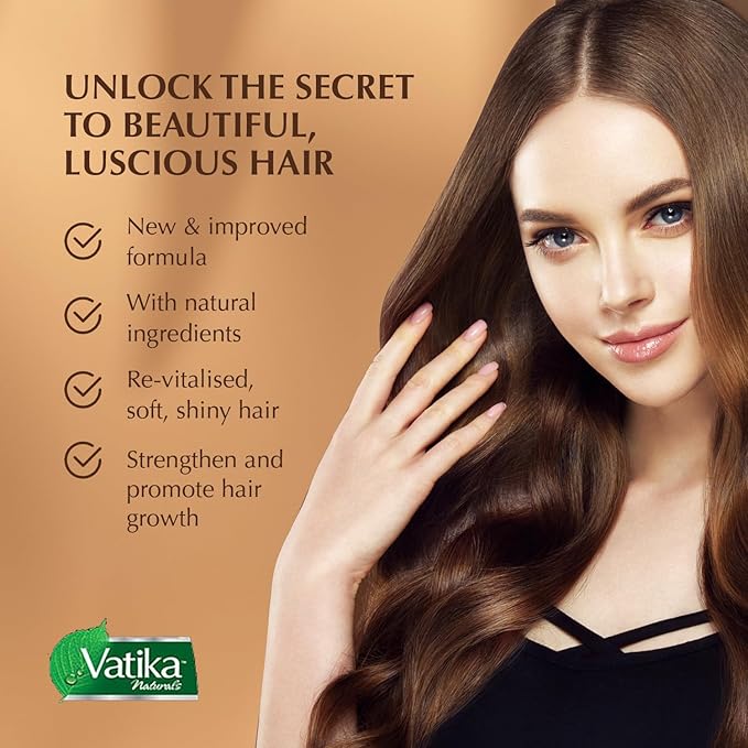 Vatika Naturals Hot Oil Hair Mask - Cactus & Garlic & Multivitamin for Dry, Damaged, Nourishing & Strengthening, Deep Conditioning for Soft, Smooth - 500ml