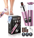 Electric Foot Callus Remover,Rechargeable Electric Callus Remover for Feet【Variable 3-Speed & LED Light】【Removes 99.92% of Calluses】 Portable Foot File Pedicure Kits with 30 Grit Pads-Pink