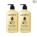 Hempz Body Lotion - Sweet Pineapple & Honey Melon Daily Moisturizing Cream, Shea Butter, Aloe, Orange Extract Body Moisturizer - Skin Care Products, Hemp Seed Oil - 17 fl oz, 2-Pack Bundle…