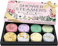 Shower Steamers Aromatherapy Birthday Gifts for Women - 8 Pcs Mothers Day Gifts for Mom Wife Daughter Grandma, Self Care with Natural Essential Oils Relaxation Home Spa Gift Set (Pink)