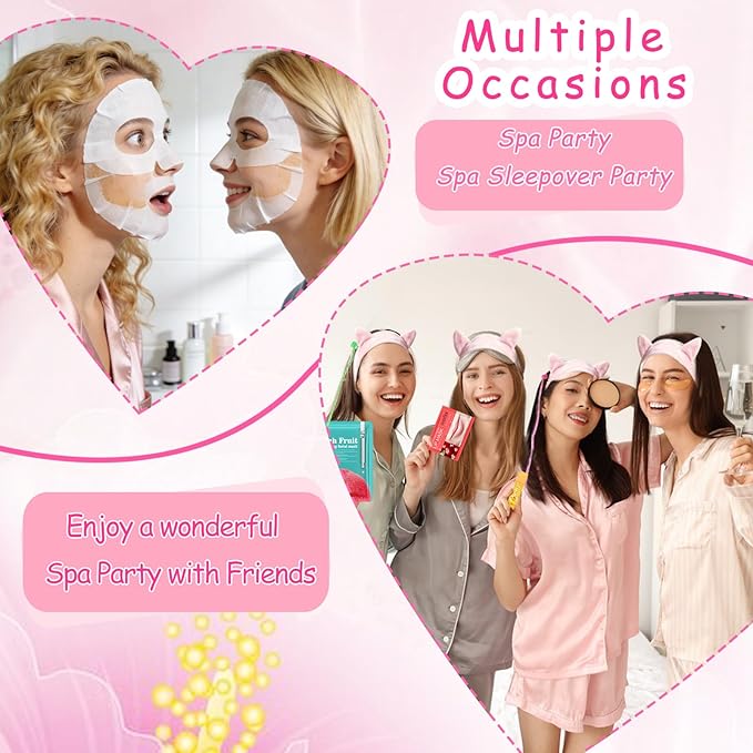 156 Pcs Spa Party Supplies Bulk Gifts for Women, Include Facial Mask, Face Cream, Hand Creams, Lip Balms, Under Eye Patches, Lip Mask, Foot Bath Bombs, Sleepover Spa Party Favors