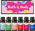 Fragrance Oils, ESSLUX Bath & Body Scented Essential Oils for Diffusers for Home, Premium Soap Candle Making Scents, Aromatherapy Oils Gift Set,10ml*6 - Coconut Fresh, Minty Eucalyptus, and More