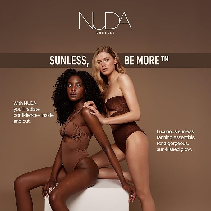 Nuda CloudMist Face Tan Water | Buildable Facial Tanning Mist for Light to Medium Complexions | Infused with Vitamins and White Tea & Rosehip Extracts | Lightweight, Bronzer-Free Formula, (2.5 Fl Oz)