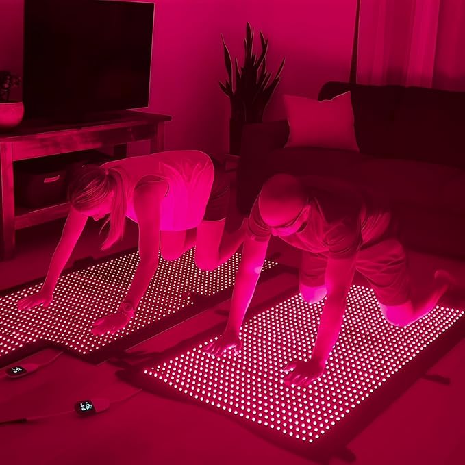 2026 Upgraded Dual Wavelength LED Beads 660nm&850nm Red Light Therapy Blanket Full Body, Used to Face and Body Pain Relief Skin Health Personal Care, 75" x 34'' (Black)