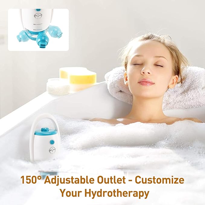 KokoSelene Bath Jets for Tub, Portable Bathtub Jets for Home Spa, Creates Soothing Bubbles and Massage for Relaxing Daily Use (Green)