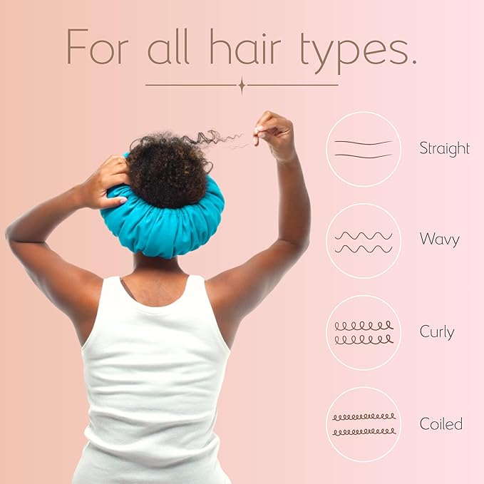 Tassi Reusable Spa Headband Wrap for Women - Hair Holder for Washing Face, Skincare, Makeup, Facials & Cleansing - Keeps Hair Back with No Mess or Marks - One Size Fits All - Black