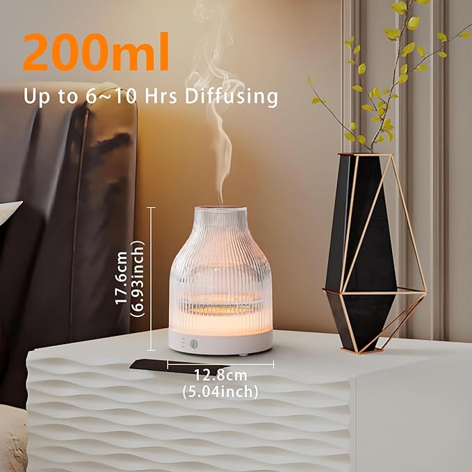 SOICARE Diffuser,USB Plug-in Car Portable Aromatherapy Diffuser,Essential Oils for Diffusers with 7 Colors Lights 2 Switch Mode Waterless Auto Off for Car Home Office Room (One Button Control)