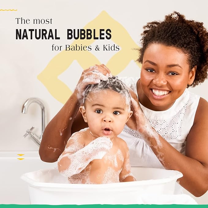 Alaffia Bubble Bath for Babies & Kids, Eucalyptus Mint 2-Pack – Long-Lasting, Moisture-Rich Bubbles with Shea Butter, 32 Fl Oz Ea