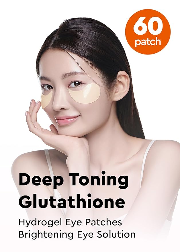 bewants Deep Toning Glutathione Eye Serum Patch | Korean Retinol and Caffeine Eye Patches | Advanced Glutathione Skincare Gel Patch | 60 Undereye Mask Patches | Mothers Day Gift