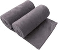 JML Bath Sheet Towels Set of 2, Extra Large Microfiber Towel for Adult, 40" x 80",Oversized, Soft Super Absorbent Fast Drying, Perfect for Shower, Sauna, Gym, Beach, Sport, Fitness, Yoga, Grey