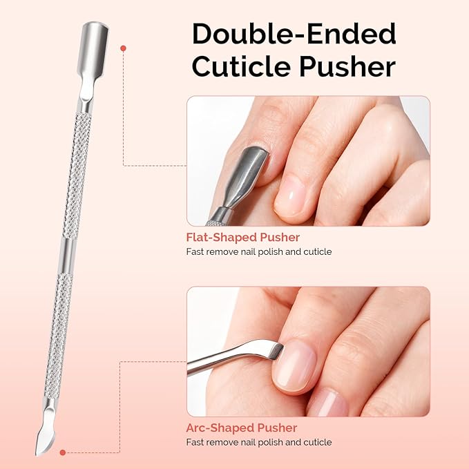 MelodySusie 14PCS Manicure Tools Kit Nail Care Kit with Nail File,Cuticle Trimmer and Pusher,Mini Sandpaper,Nail Brush and Cuticle Oil 25ML