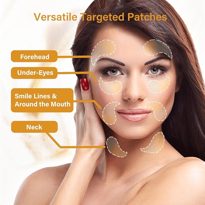 Gold Cucumber Under Eye Patches - 60 Pairs Hydrogel Eye Mask for Dark Circles & Wrinkles with Collagen, Hyaluronic Acid & Castor Oil, Hydrating & Smoothing Treatment - Gift Set for Men & Women