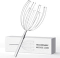 Winyoung Head Massager Scalp Stress Relief, Rechargable Electric Scalp Massager, Handheld Vibrating Head Scratchers with 20 Metal Fingers for Hair Scalp Massage Relaxation Self-Care