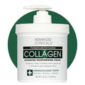 Advanced Clinicals Collagen Cream Body Lotion & Face Moisturizer W/Vitamin E | Skincare Moisturizing Collagen Lotion For Women, Men, Hand, & Neck Improves Look Of Crepey Skin & Uneven Dry Skin, 16Oz