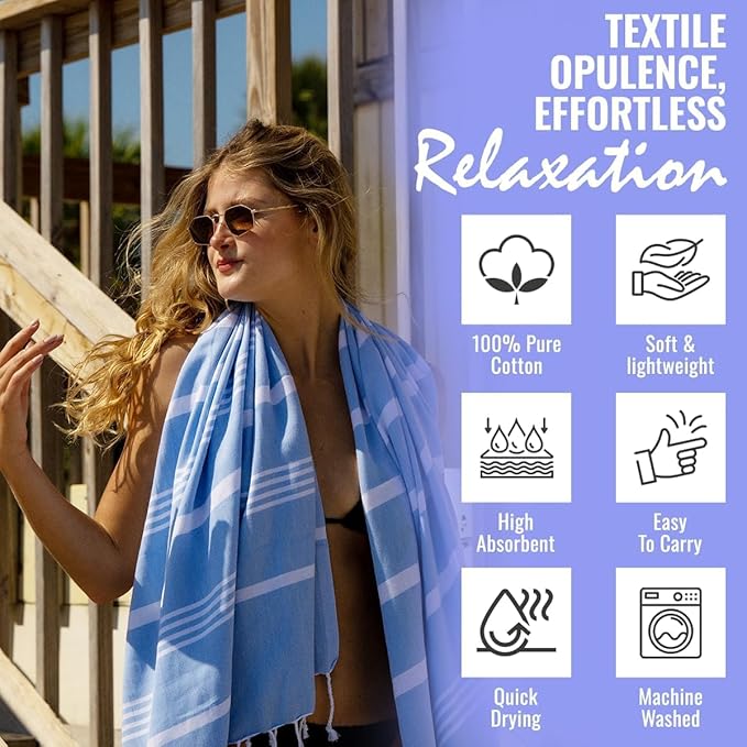 Turkish Pestemal Towel Bath Beach Towel Yoga Sarong Gym Spa Sauna Peshtemal Fouta Pool Towel 100% Cotton Green-Olive