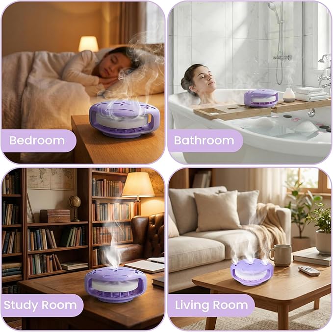 Shower Steamer Tray & Holder with Suction Cup – Non-Slip Silicone Molds for Aromatherapy Shower Steamers (2, Purple)