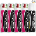 ChapStick Cherry Lip Balm 4-Pack + 1 Original ChapStick, Lip Moisturizer, 0.15 Oz Ea (5 Piece Set)
