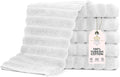 Classic Turkish Towels CTT Luxurious 100% Turkish Cotton Washcloths 6 Pack, Highly Absorbent & Quick Dry, Face Towels Wash Cloths for Hotel, Spa & Gym | 13"x13" (Platinum)