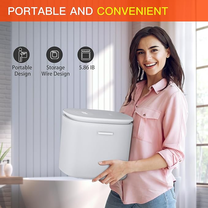 DOACE Upgraded Towel Warmer Bucket, Small Size Towel Warmers with Auto Keep Warm, Heat Time 20/40/60 Min Adjustable and Delay Time Up to 24 Hours, Hot Towel Warmer for Bathroom, Gift for Mother's Day