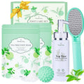 Gift Baskets for Women, Eleanore's Diary 4pcs Tea Tree Foot Soak Set-Suit for Dry Cracked Feet, Foot Care Easter Mothers Day Birthday Gifts, Spa Day Gifts Set for Mom Her Sister Friends Wife Grandma