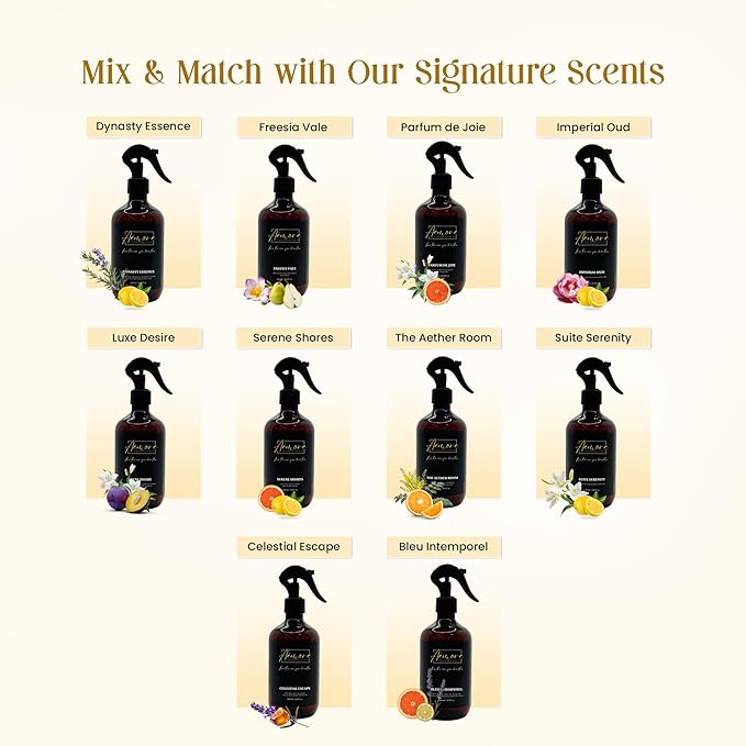 Room and Linen Spray/500 ml/Relaxing Home Fragrance, Fabric, and Bathroom Deodorizer (Imperial Oud)