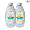 Dead Sea Collection Bubble Bath Kids with Vanilla - Cleansing and Moisturizing Liquid Bath Bubbles - Sweet Almond Oil and Pure Dead Sea Minerals - Pack of 2 Large Bottles (67.6 fl.oz)